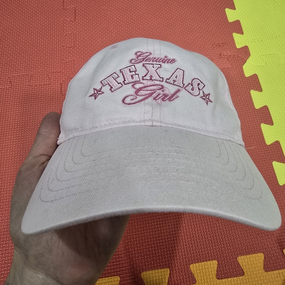Genuine Texas Girl Pink Baseball Cap‎ Hat Adjustable Strap One Size Fits All